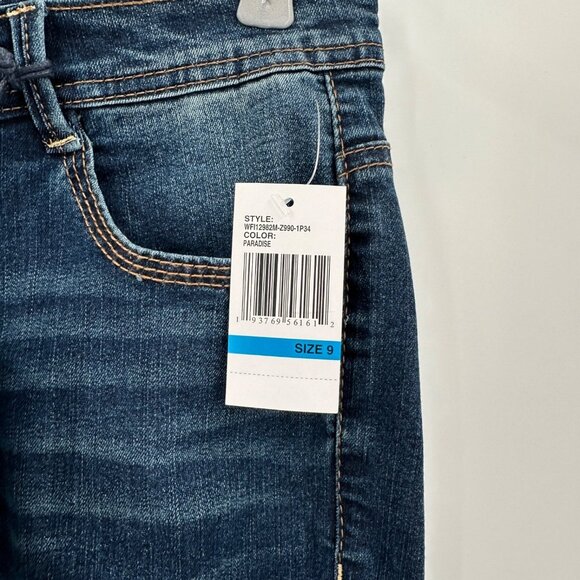 Wallflower The Flirty Curve High Rise Stretch Jeans size 9 29 Distressed Crop - Picture 4 of 11